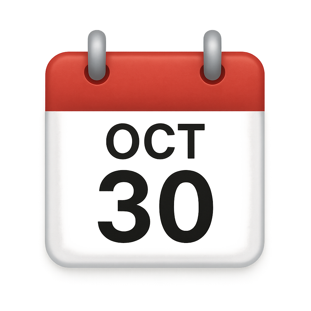 October 30