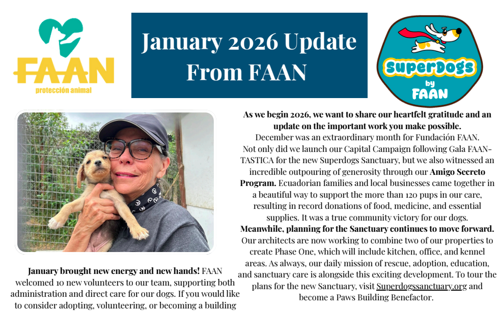 FAAN January 2026 Newsletter