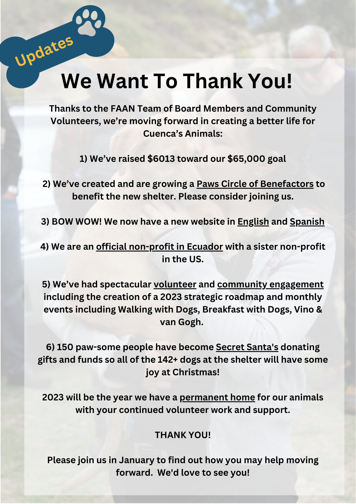 Construction Update Dec 2022